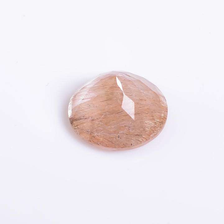Natural Copper Rutile Quartz Gemstone Round Shape Brilliant Cut Supplier