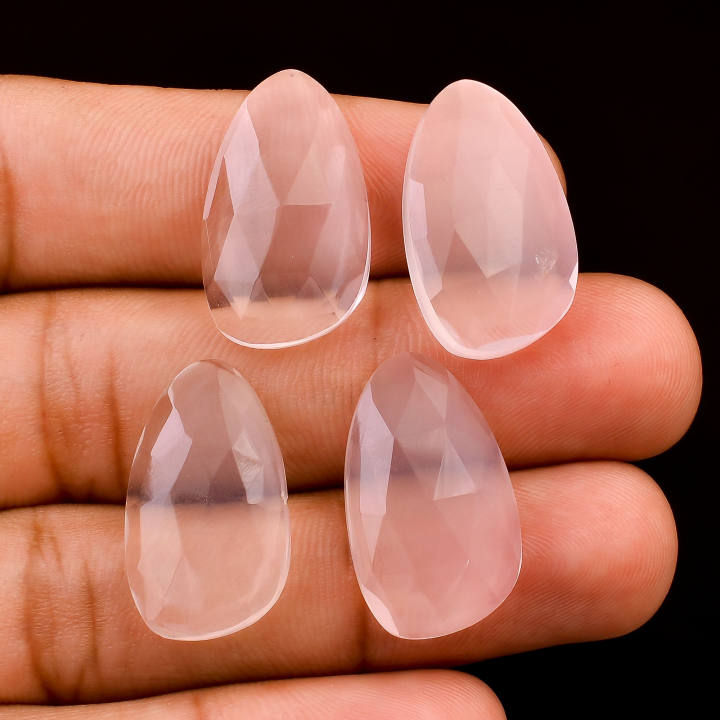 Top Quality Rose Quartz Gemstone Fancy Shape Checker Cut Supplier