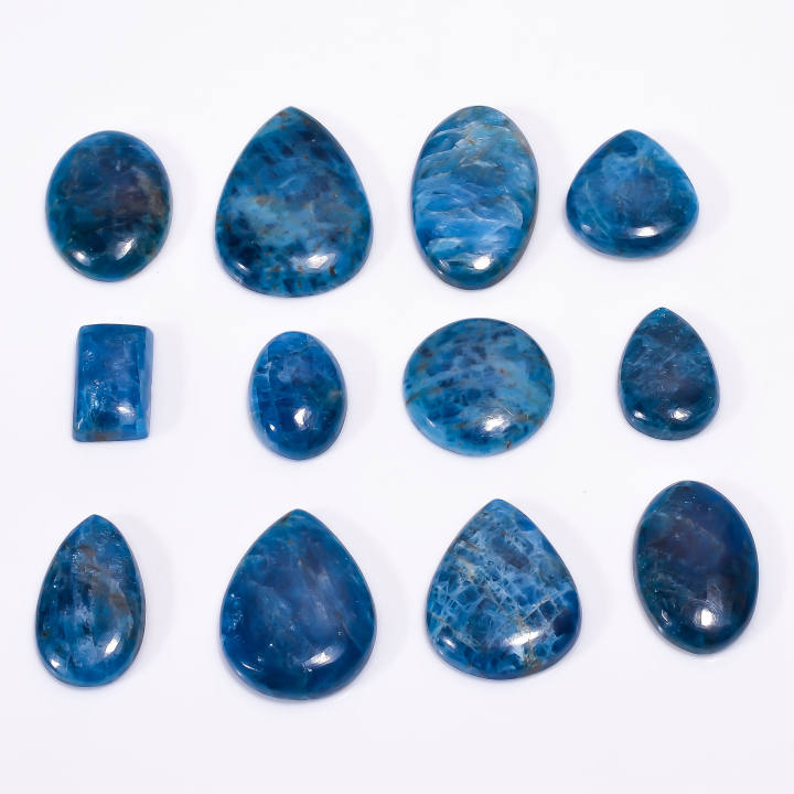 Natural Blue Apatite Loose Designer Gemstone Cabochons Supplier
