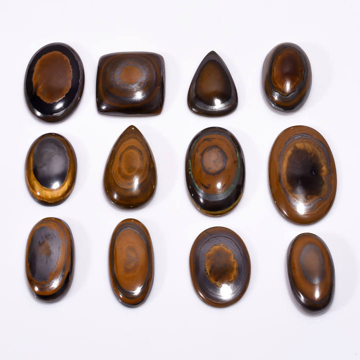 Natural Iron Tiger Eye Loose Designer Gemstone Cabochons Supplier