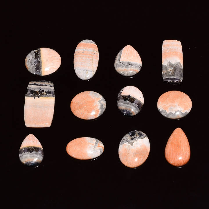 Natural Celestrobarite Loose Designer Gemstone Cabochons Exporter