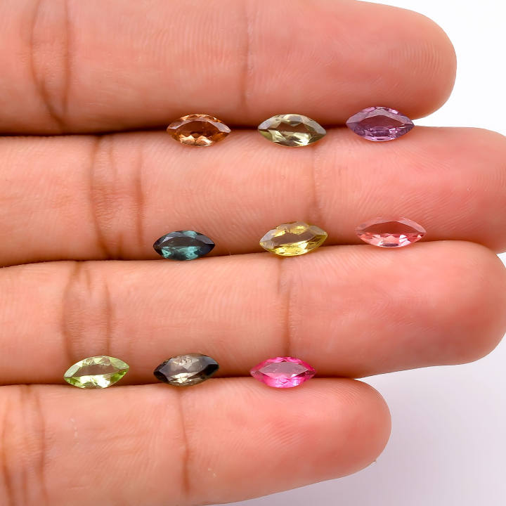 Natural Tourmaline Gemstone Marquise Shape Fancy Cut Stone Supplier