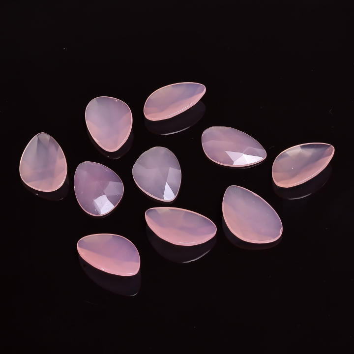 Natural Pink Chalcedony Gemstone Fancy Shape Fancy Cut Stone Supplier