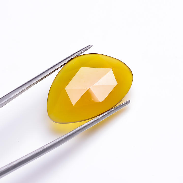 Natural Yellow Chalcedony Gemstone Fancy Shape Fancy Cut Stone Supplier