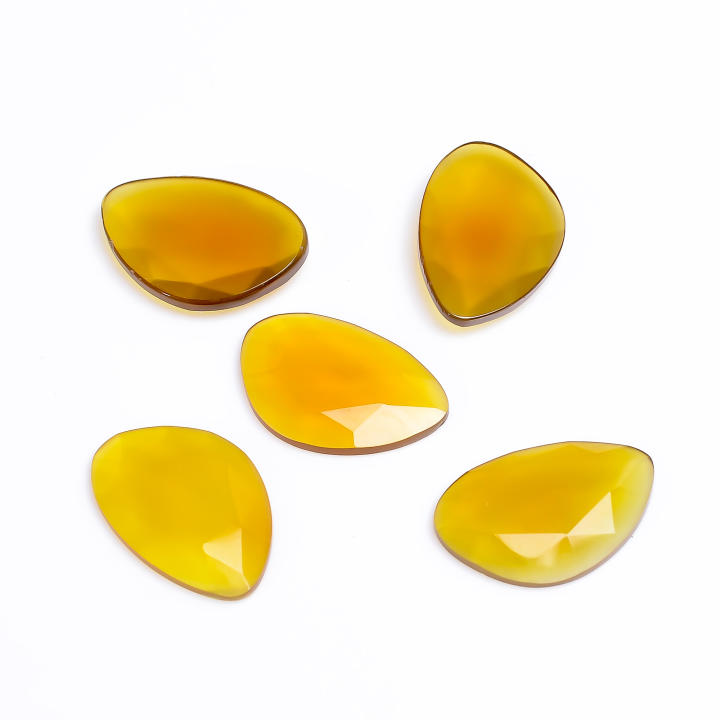 Natural Yellow Chalcedony Gemstone Fancy Shape Fancy Cut Stone Supplier