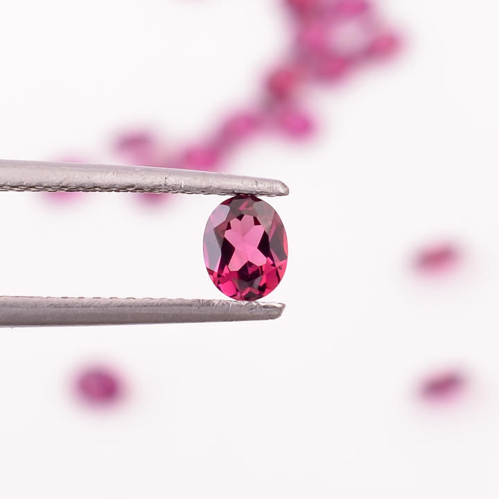 Natural Pink Tourmaline Gemstone Oval Shape Fancy Cut Stone Supplier