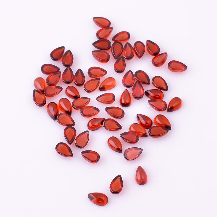 Natural Mozambique Garnet Gemstone Pear Shape Fancy Cut Stone Supplier