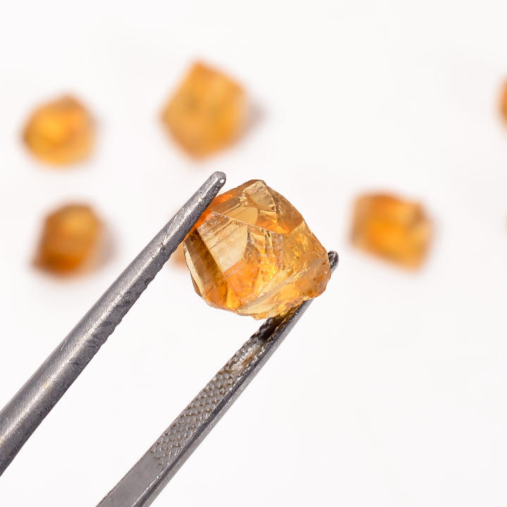 Natural Citrine Rough Gemstone Fancy Shape Faceted Cut Supplier