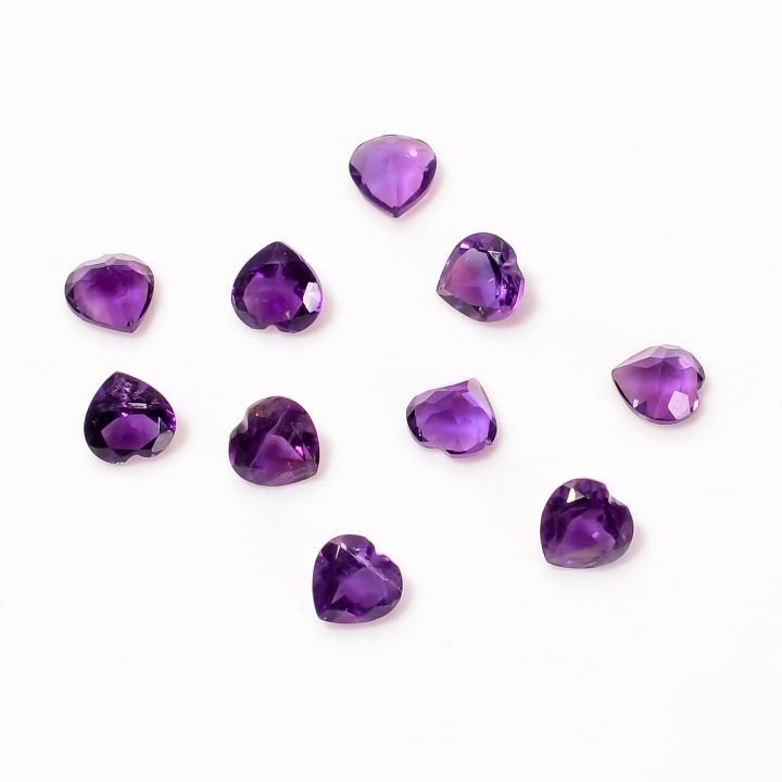 Natural Amethyst Gemstone Heart Shape Brilliant Cut Supplier