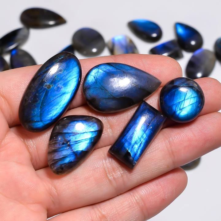 Natural Blue Labradorite Loose Gemstone Lot For Making Jewelry Supplier