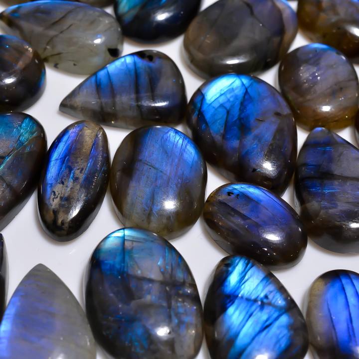 Natural Blue Labradorite Loose Gemstone Lot For Making Jewelry Supplier
