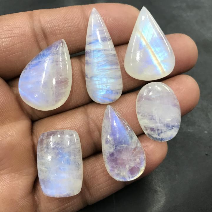 Rainbow Moonstone Loose Gemstone Cabochon Supplier