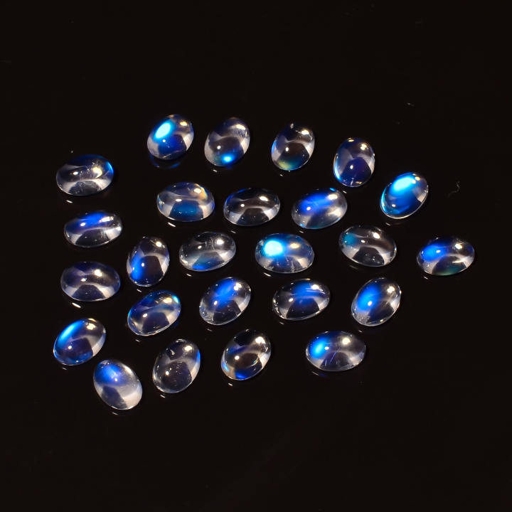Natural Rainbow Moonstone Oval Shape 5X7 mm AAA Quality Supplier