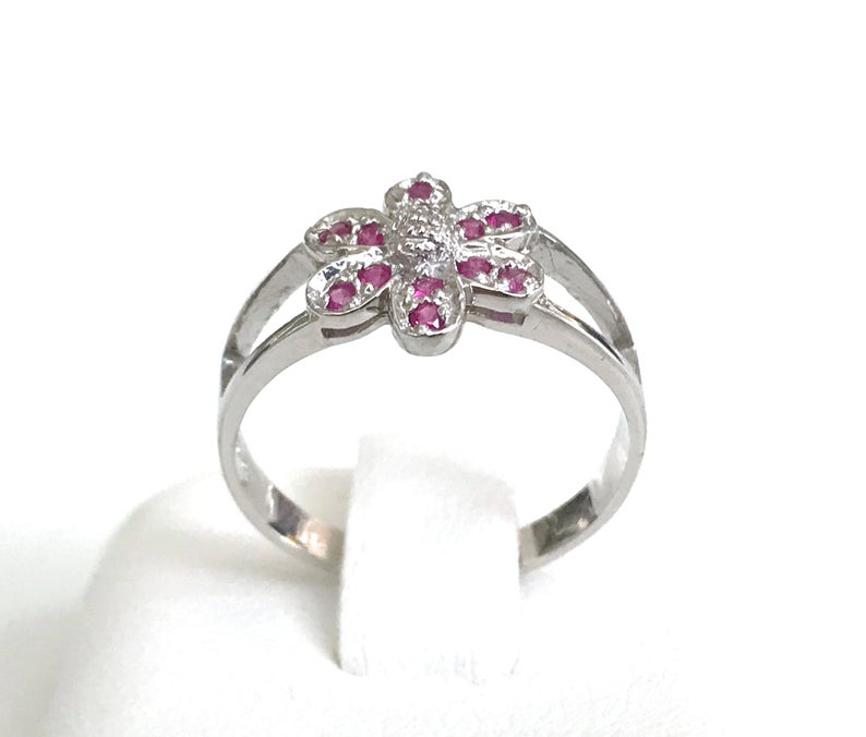 Natural Ruby Round Eternity Stacking Ring Exporter