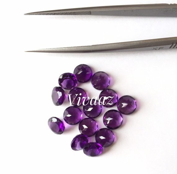 6mm Natural African Amethyst Loose Gemstone Exporter