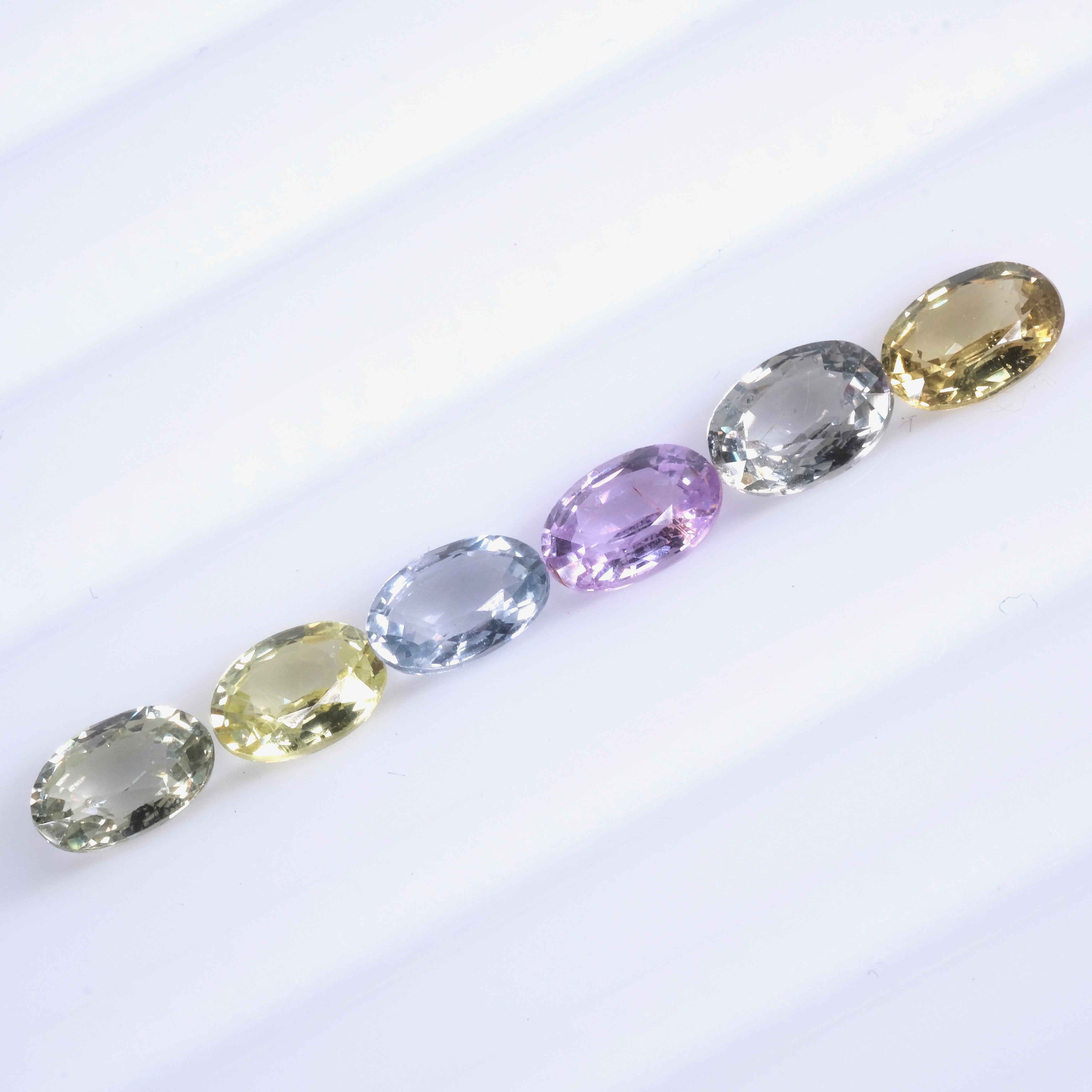 5x7mm Natural Multi Sapphire Oval Faceted Gemstone Wholesaler