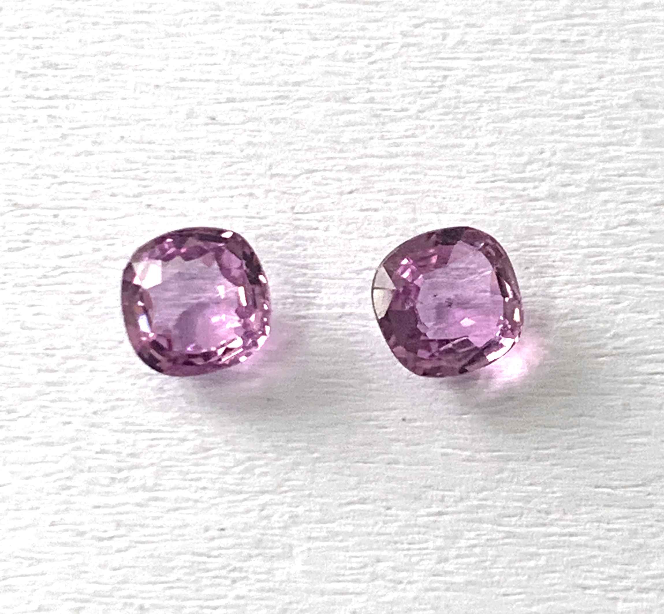 Exclusive 5mm Natural Pink Sapphire Cushion Faceted Gemstone Wholesaler