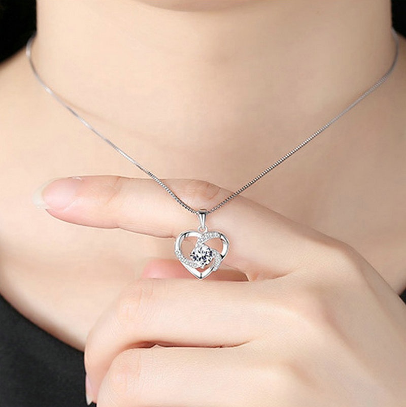 Infinite Love Pendant 925 Sterling Silver Jewelry Necklace Exporter