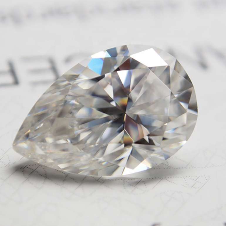 1carat pear shape Moissanite diamonds with GRA certificate Exporter