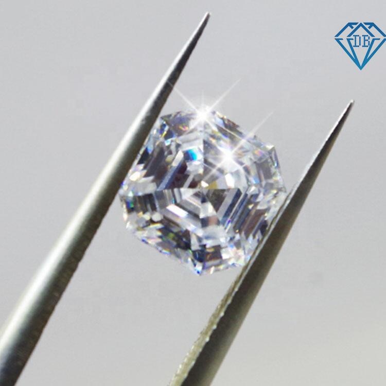 Asscher cut VVS1 D color GRA certified moissanite diamond Exporter