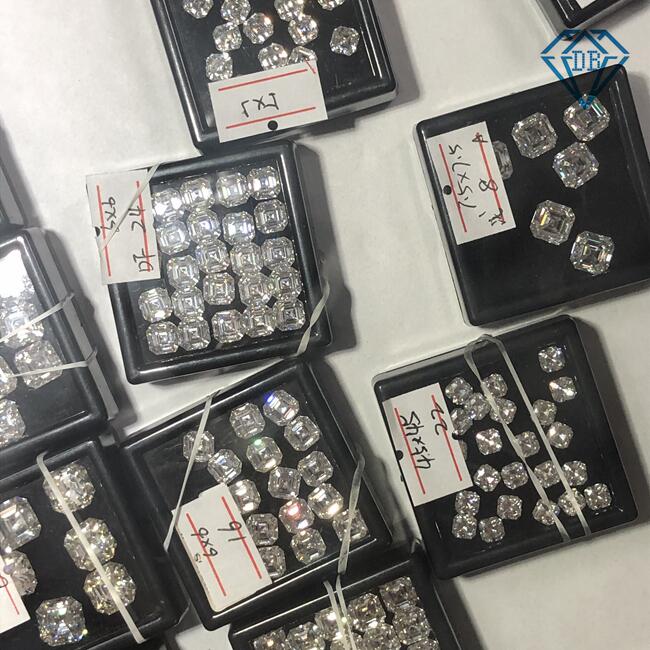 Asscher cut VVS1 D color GRA certified moissanite diamond Exporter