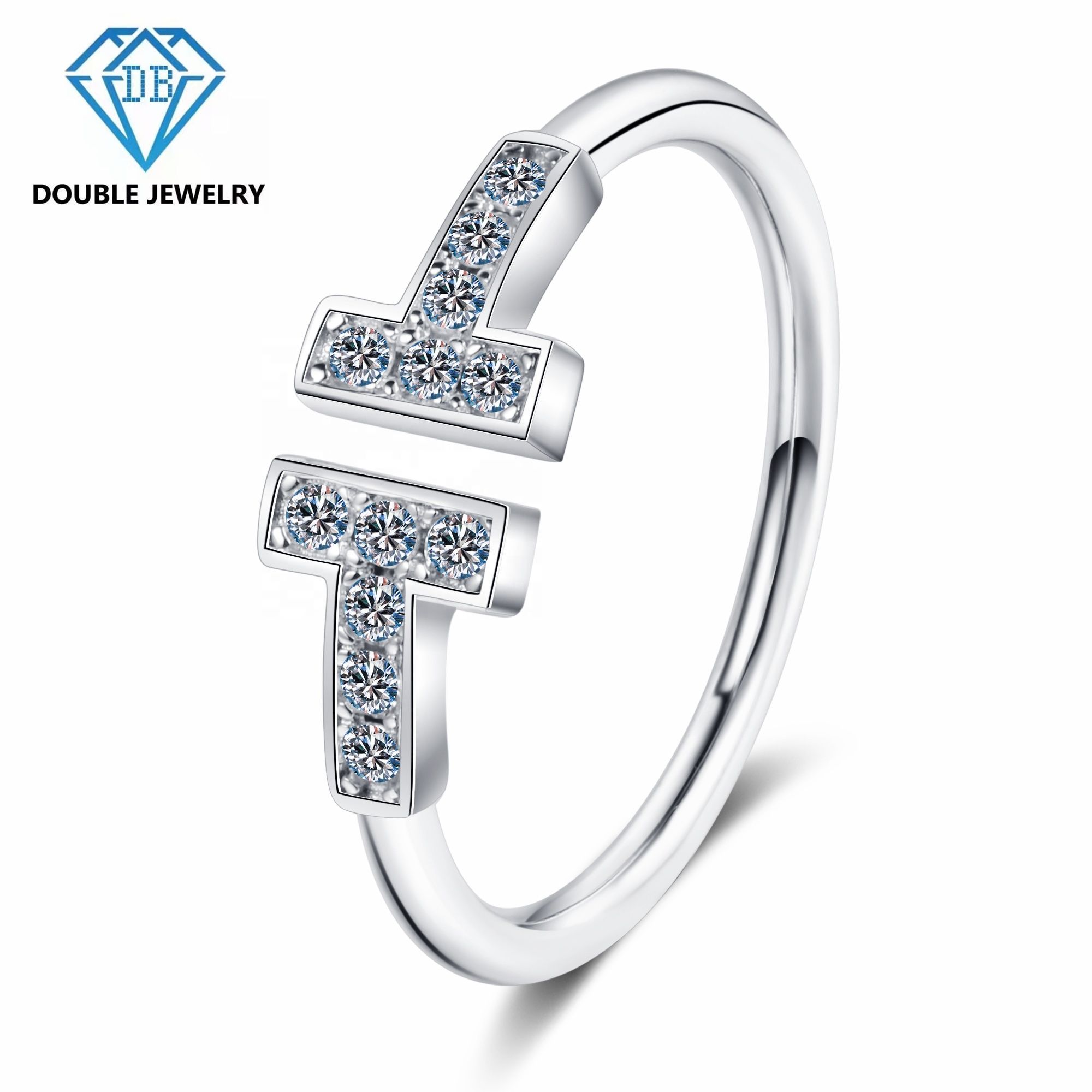 Beautiful design moissanite rings silver 925 for women Exporter