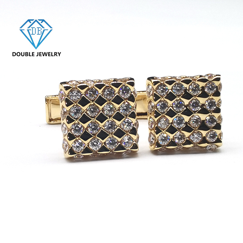Moissanite Cufflinks High Quality Suit Shirt Cufflinks Supplier