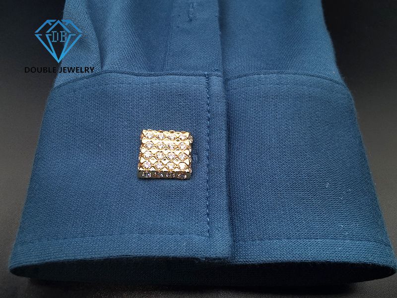 Moissanite Cufflinks High Quality Suit Shirt Cufflinks Supplier