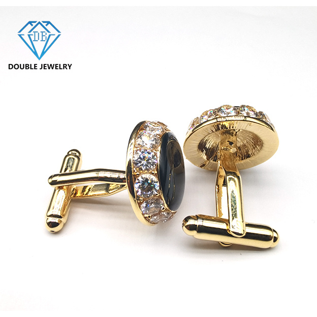Moissanite Cufflinks Men Cufflinks Accessories Shirt Decoration Supplier