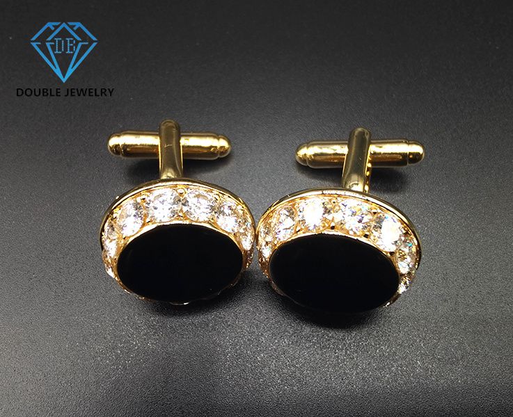 Moissanite Cufflinks Men Cufflinks Accessories Shirt Decoration Supplier