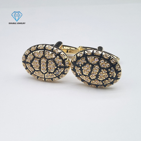 Fashion Designer Moissanite Cufflinks Custom Newest Womens Cufflinks Supplier