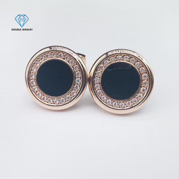 Moissanite Cufflinks Designer Jewelry Cufflink Gift Set Supplier