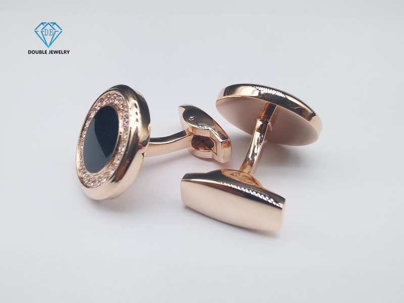 Moissanite Cufflinks Designer Jewelry Cufflink Gift Set Supplier