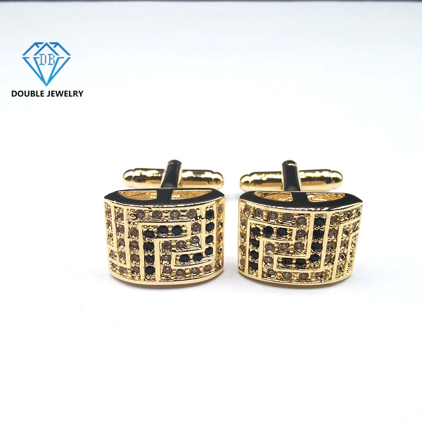 Double Jewelry Luxury Men's Jewelry Cufflinks Custom Supplier