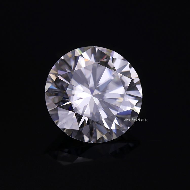 Synthetic gems 6.5mm white color round brilliant cut loose moissanite Exporter