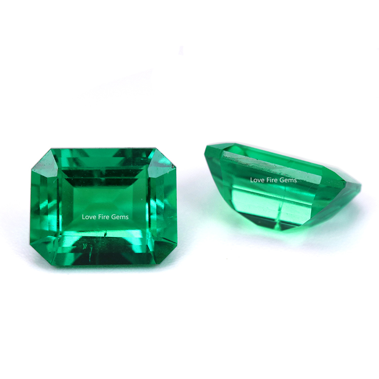 Synthetic lab grown Hydrothermal colombian emerald gemstone Exporter