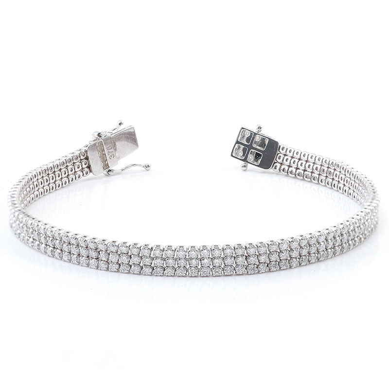 Tennis Bracelet 925 Sterling Silver Moissanite Diamond Bracelet Exporter
