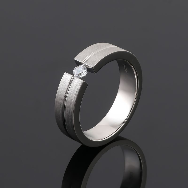 Wholesale solid gold 6mm width ring without diamond pure gold