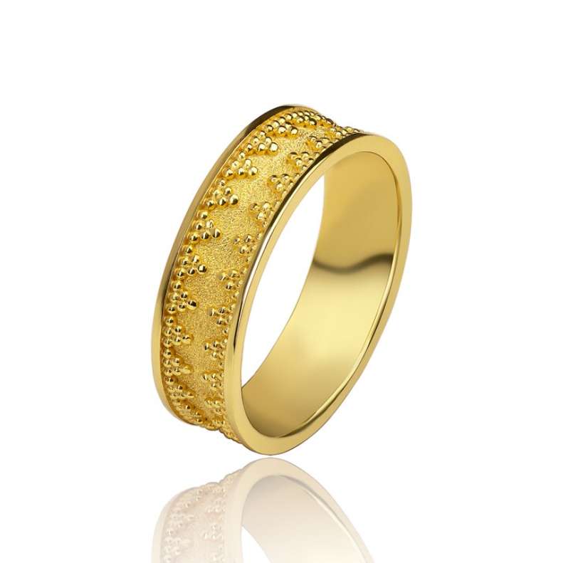 Pure gold ring set 10k women ring real gold jewelry fine gold jewelry Exporter
