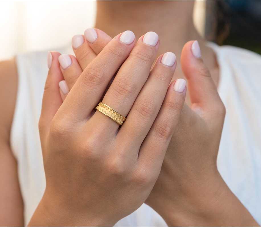 Pure gold ring set 10k women ring real gold jewelry fine gold jewelry Exporter