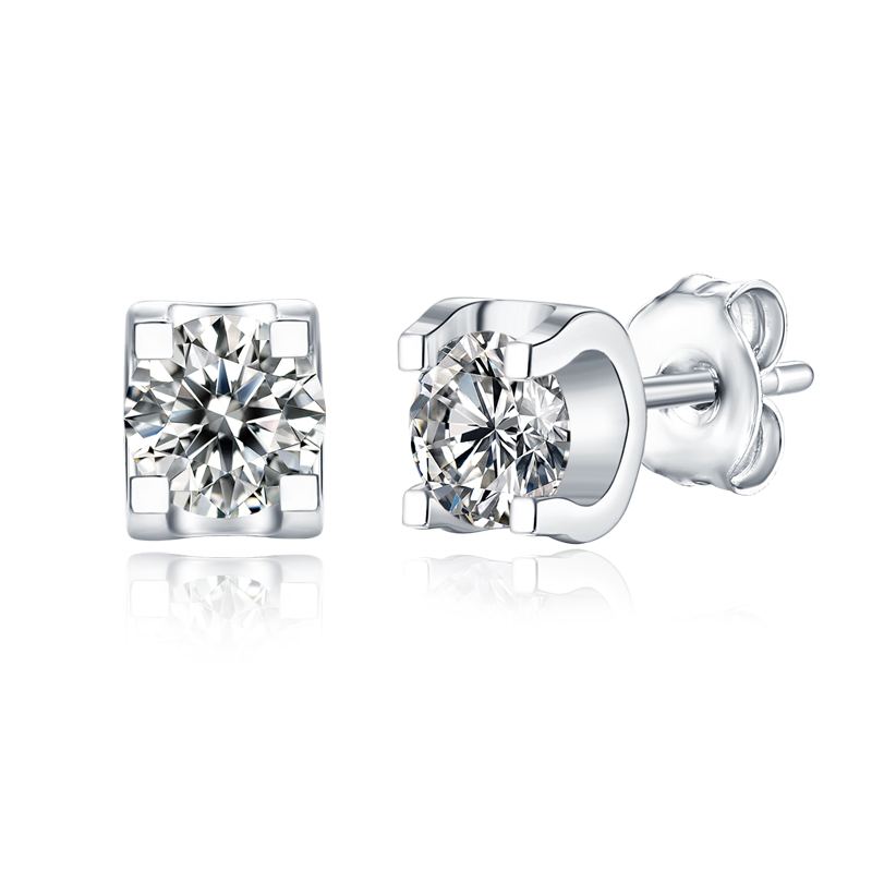 18K Gold S925 Moissanite Earrings Supplier