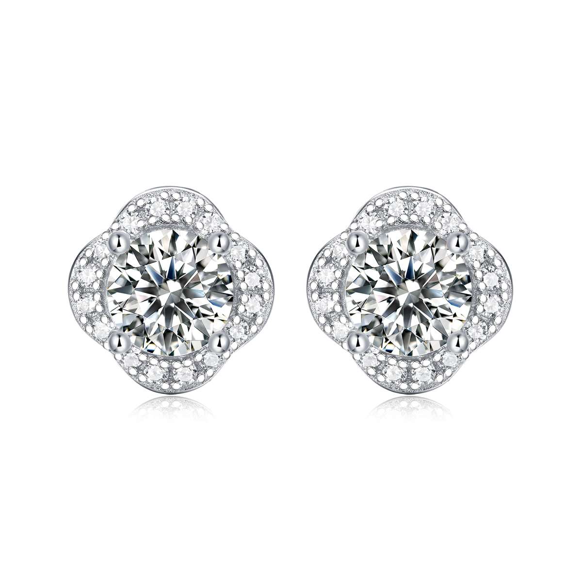 18K Gold Earrings S925 Moissanite Jewelry Supplier