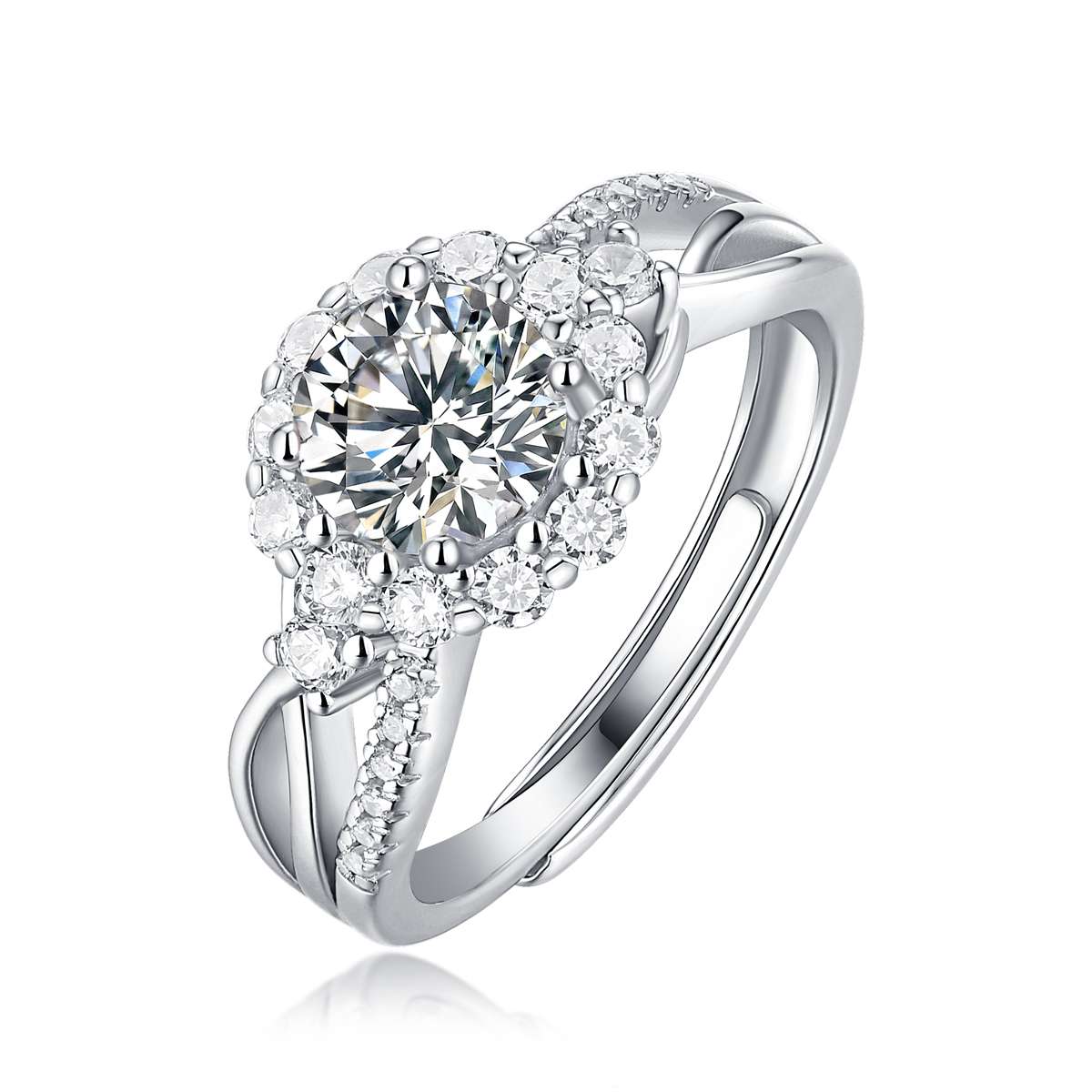 Moissanite Ring Customized S925 Wedding Ring Supplier