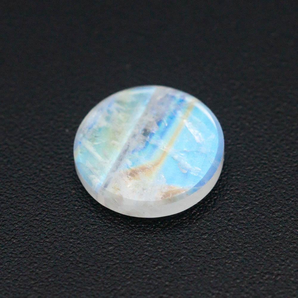Blue Rainbow Moonstone 8mm 10mm 12mm Round Disc Plate Exporter
