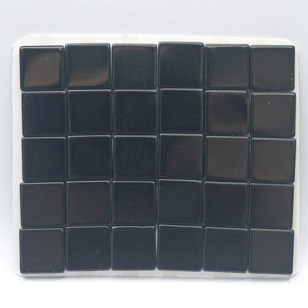 Loose Gemstone Black Spinel Two sided Polished Flat Square Cabochon Exporter