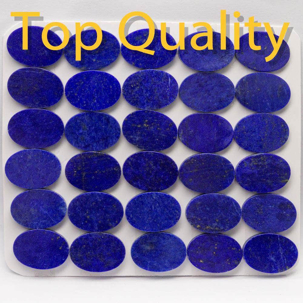 Natural Loose Gemstone Lapis Two sided Polished Flat Oval Cabochon Exporter