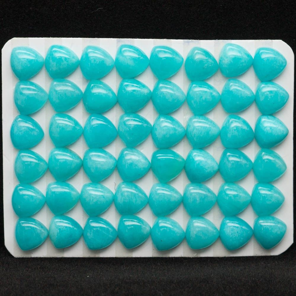 New Hot for DIY Natural Gemstone Trillion Amazonite Cabochon Exporter