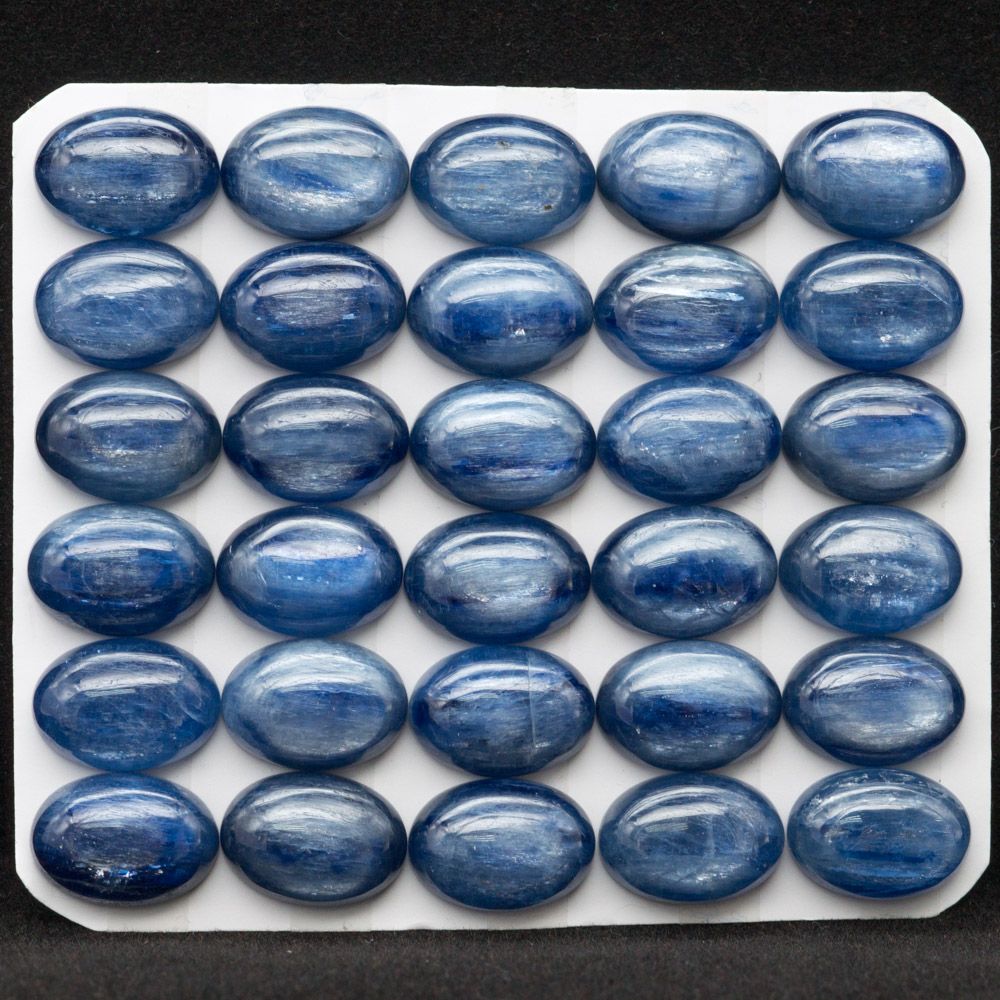 Natural Gemstone Factory Oval Brazil Kyanite Cabochon Exporter