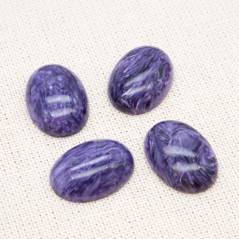 High Quality Factory Direct Fixed Size Oval Charoite Cabochon Exporter