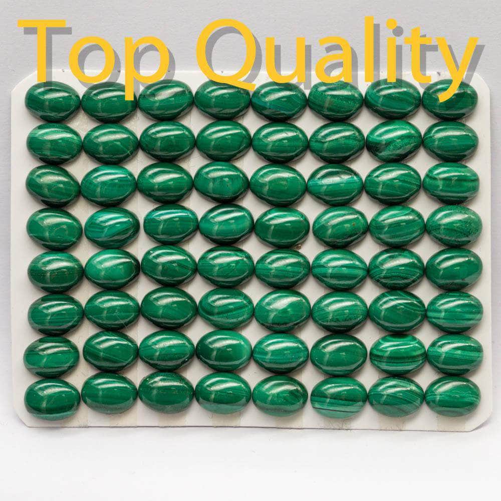 Natural Loose Gemstone Oval Malachite Cabochon for DIY Exporter